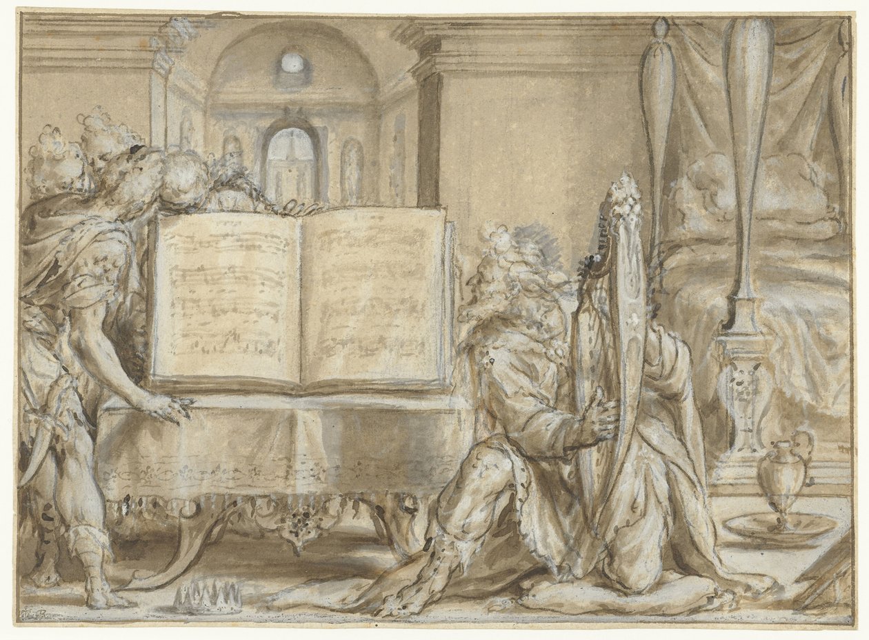 david als mezmur yazarı by Dirck Barendsz.