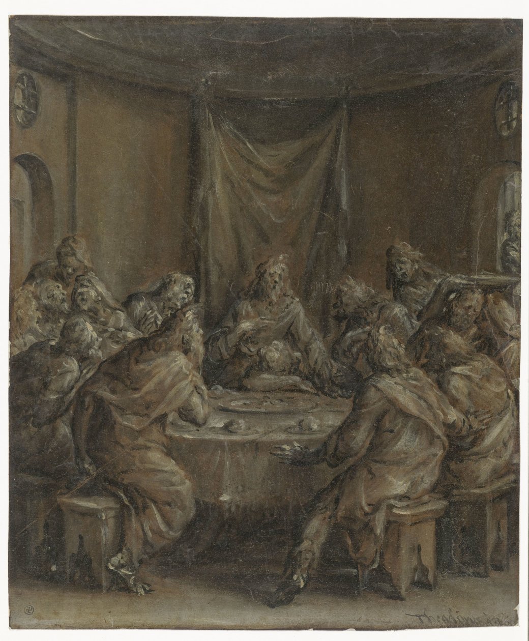 Geçen akşam yemeği by Dirck Barendsz.