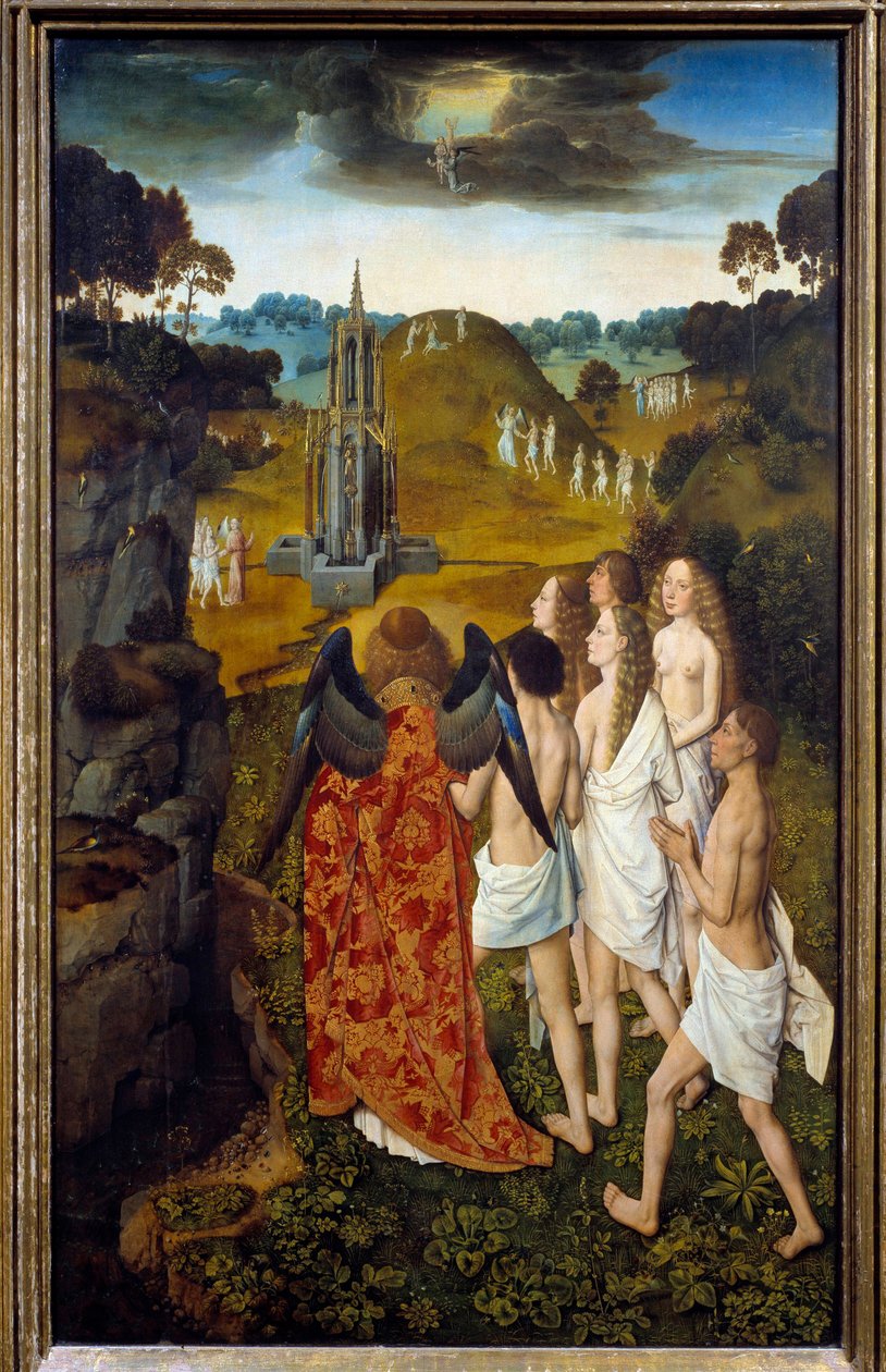 Cennete Giden Yol veya Seçilmiş Tablonun Yükselişi, Dirck (Dieric, Dirk) Bouts le Vieux (Yaşlı) (1410-1475) 1450 Sun. 1.15x0.7 m Lille, Güzel Sanatlar Müzesi by Dirck Bouts