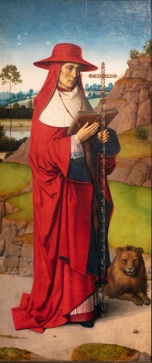 Bölge kilisesi (Parochiekerk Sint-Pieter). Tablo. Dirk Maçları. Aziz Erasmus