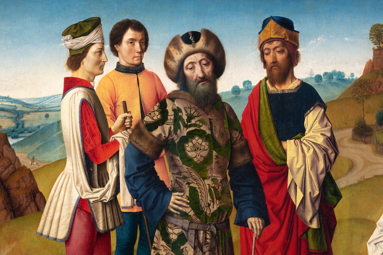 Bölge kilisesi (Parochiekerk Sint-Pieter). Tablo. Dirk Maçları. Aziz Erasmus
