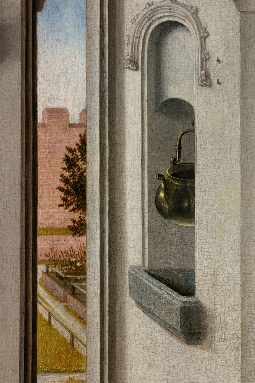 Bölge kilisesi (Aziz Peter Bölge Kilisesi). tablo. Geçen akşam yemeği. Dirk Maçları. 1464-1468. Detay. merkezi panel. by Dirck Bouts