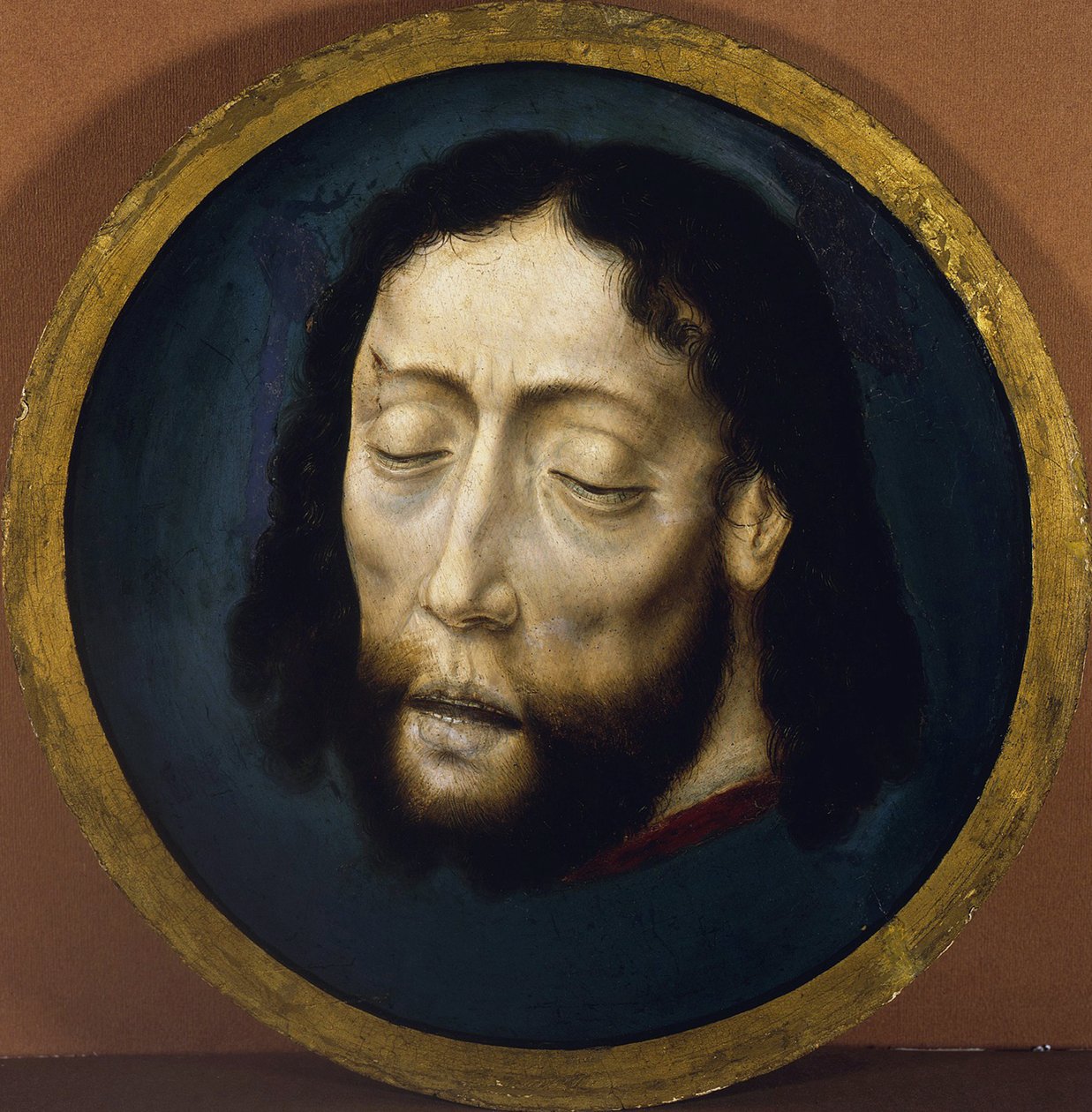 Vaftizci Yahya Başkanı Bouts, Dirk (1410/20-1475). Panel üzerinde tempera, ebat : D 30,8 by Dirck Bouts