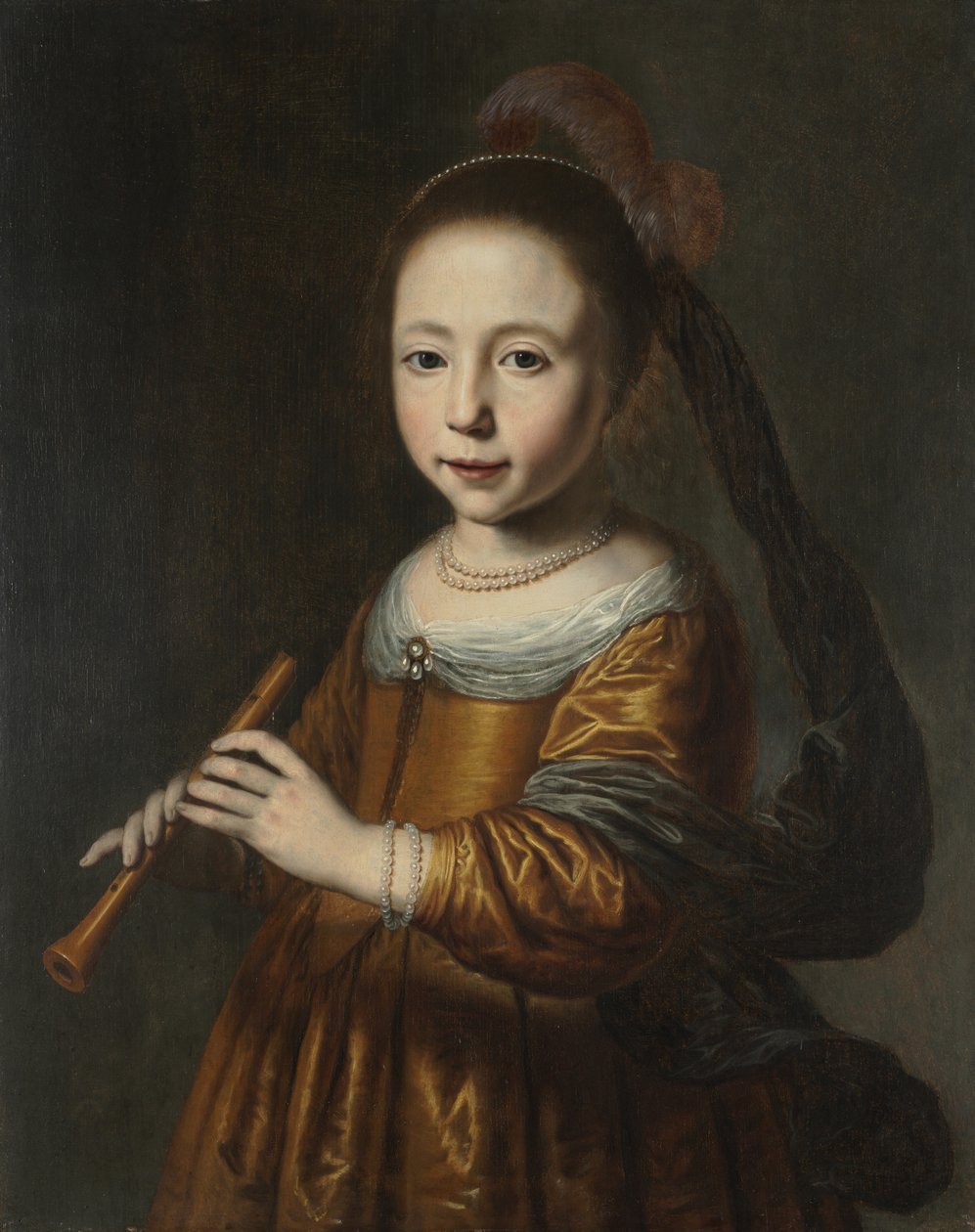 Elizabeth Spiegel'in portresi, 1639. by Dirck Dircksz. Santvoort