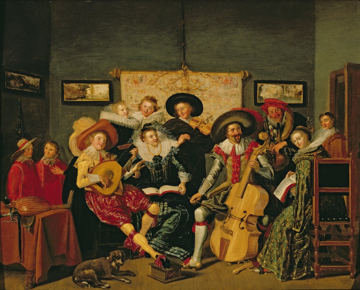 Müzikli Bir Parti, c.1625 by Dirck Hals