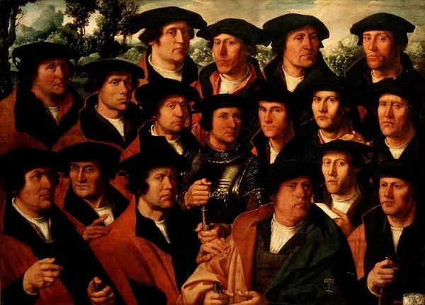 Amsterdam Atıcılık Şirketinin Grup Portresi by Dirck Jakobsz
