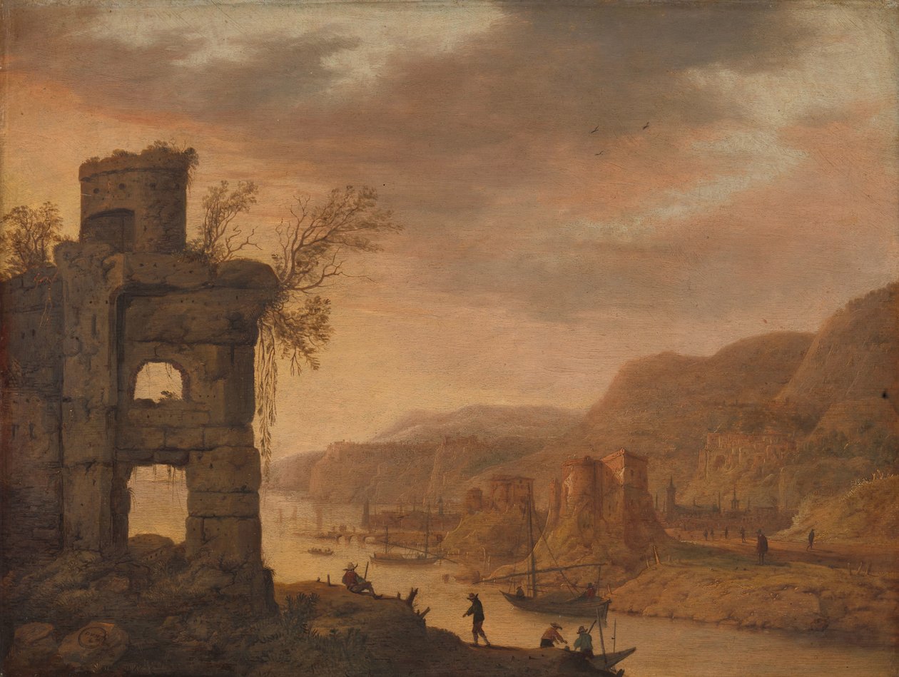 Nehir Manzarası by Dirck Verhaert