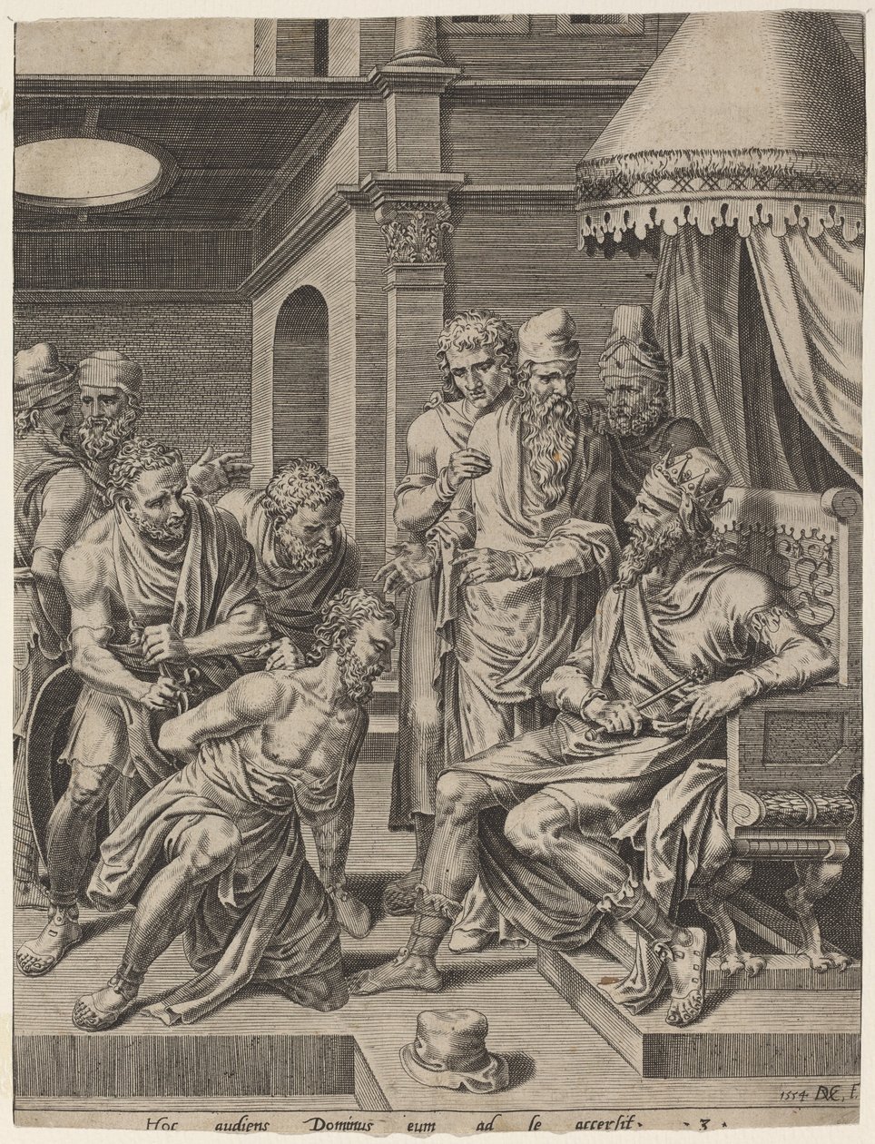 Kralın Önüne Getirilen Merhametsiz Hizmetkar by Dirck Volckertz Coornhert, after Maerten van Heemskerck