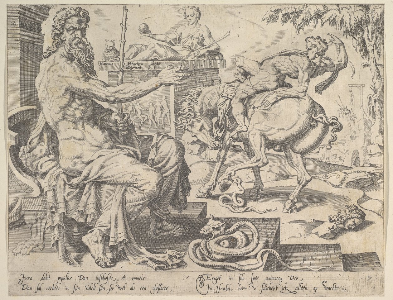Dan, On İki Patrik dizisinden, 1550. by Dirck Volkertsen Coornhert