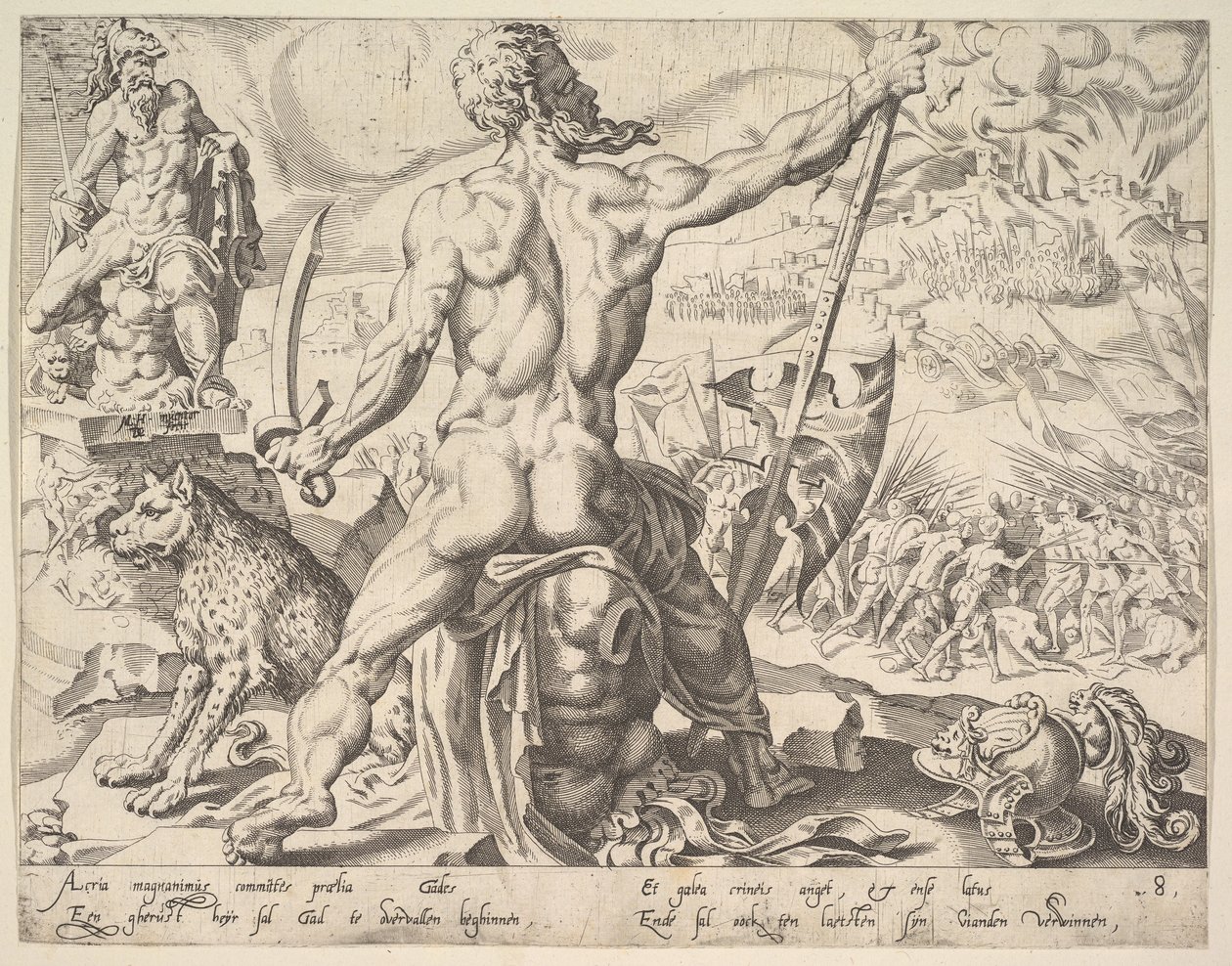 Gad, On İki Patrik dizisinden, 1550. by Dirck Volkertsen Coornhert
