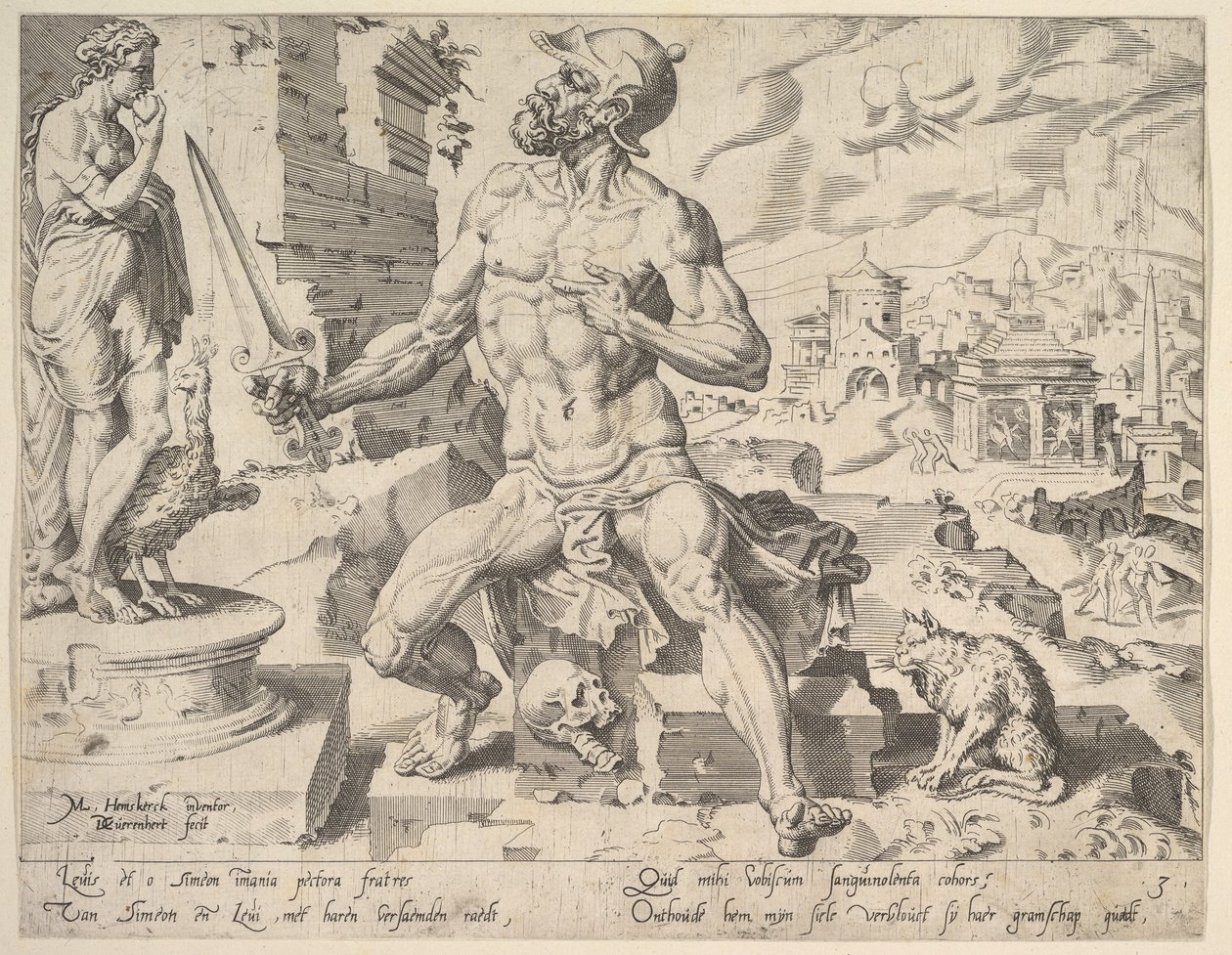Simeon, On İki Patrik dizisinden, 1550. by Dirck Volkertsen Coornhert