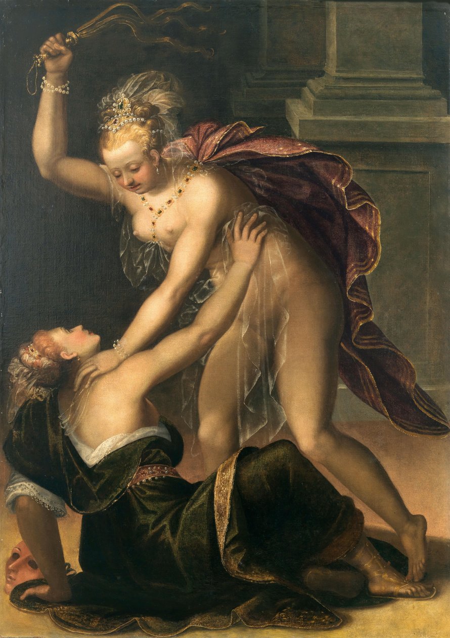 Yanlışı cezalandıran gerçek. by Dirck de Quade van Ravesteyn