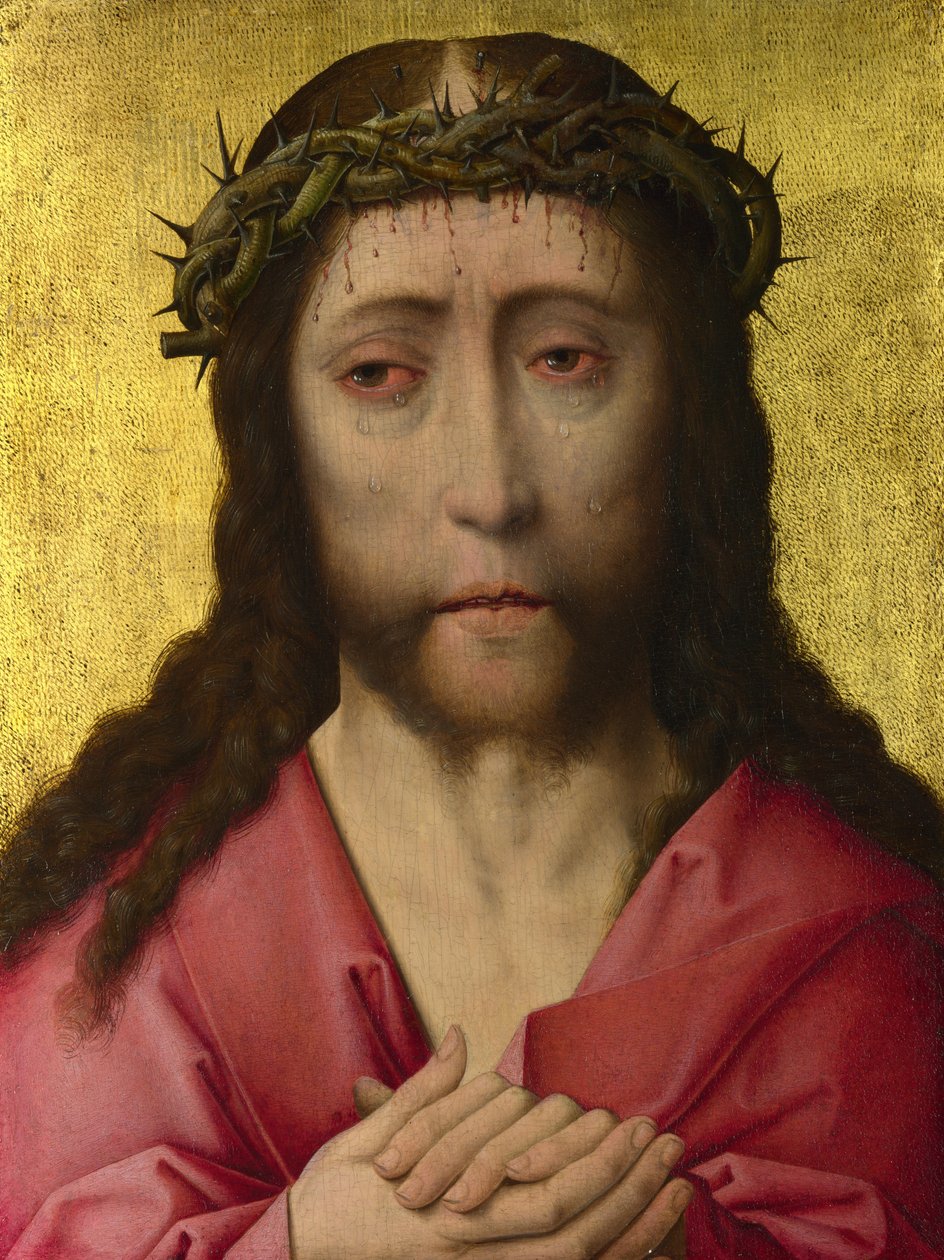 Dikenlerle Taçlandırılan İsa, yaklaşık 1470-1475 by Dirk Bouts