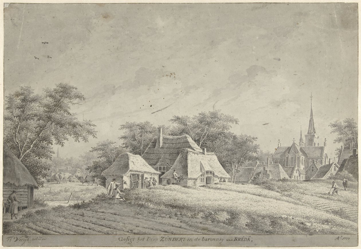 Zundert köyünün görünümü by Dirk Verrijk