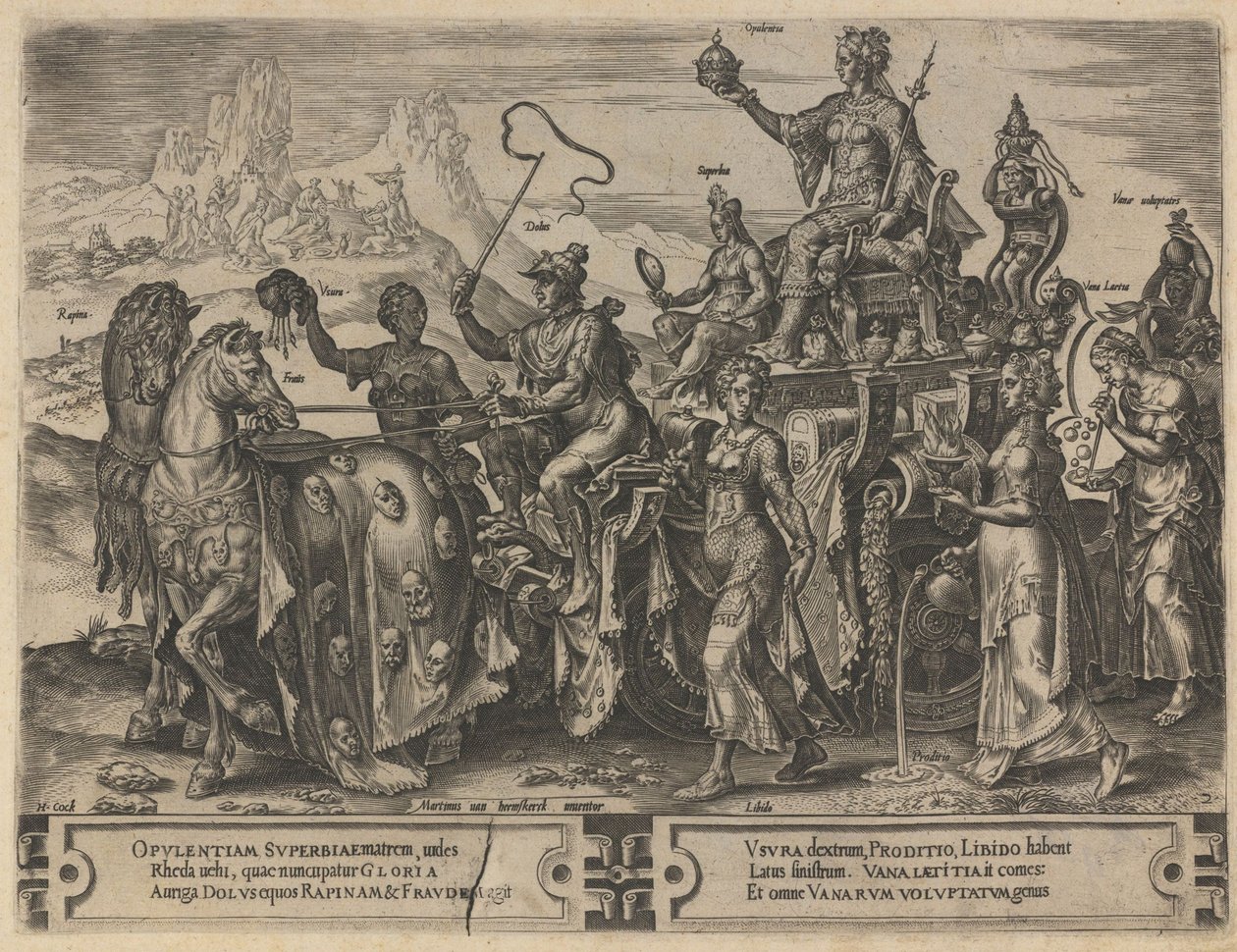 Zenginliklerin Zaferi, 1564 by Dirk Volkertsz. Coornhert