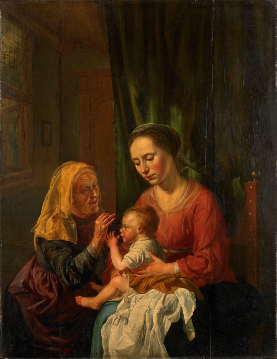 Aziz Anne ile Bakire ve Çocuk by Dirk van Hoogstraten