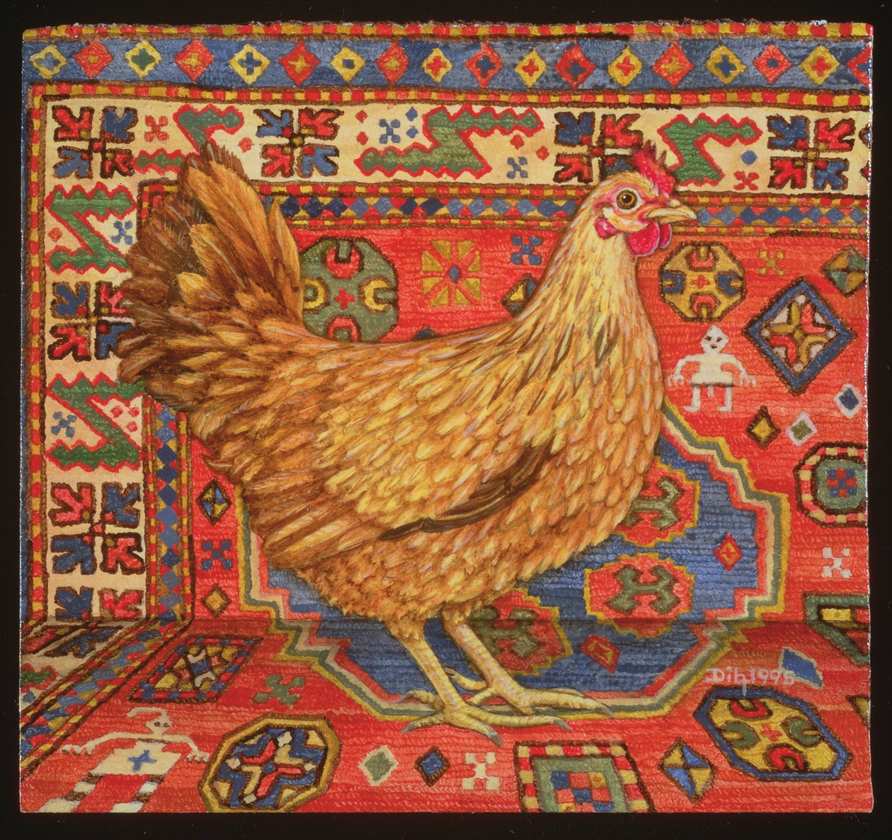 Kahverengi Halı Tavuğu, 1995 by Ditz