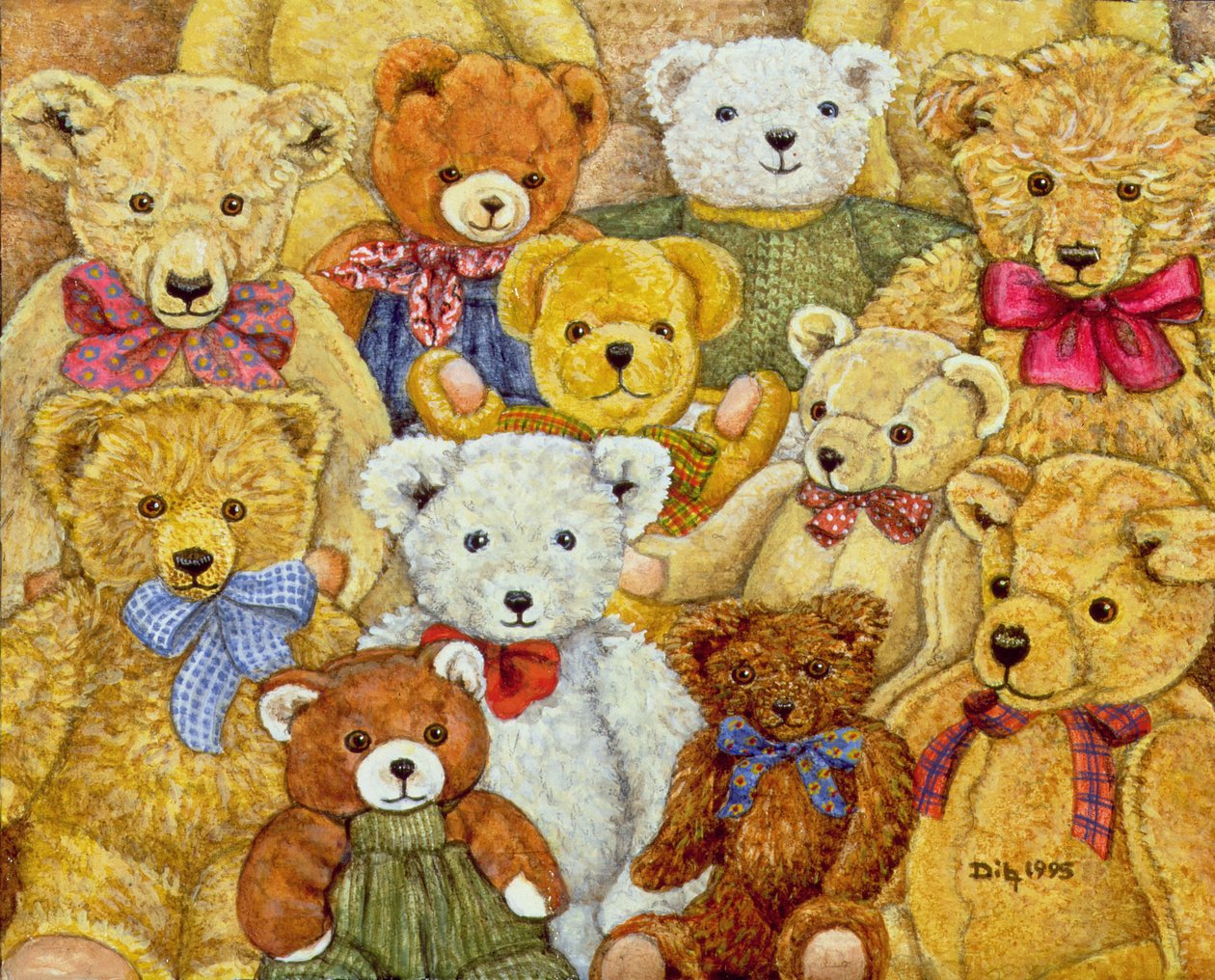Ted-Patch, 1995 (panelde akrilik) by Ditz