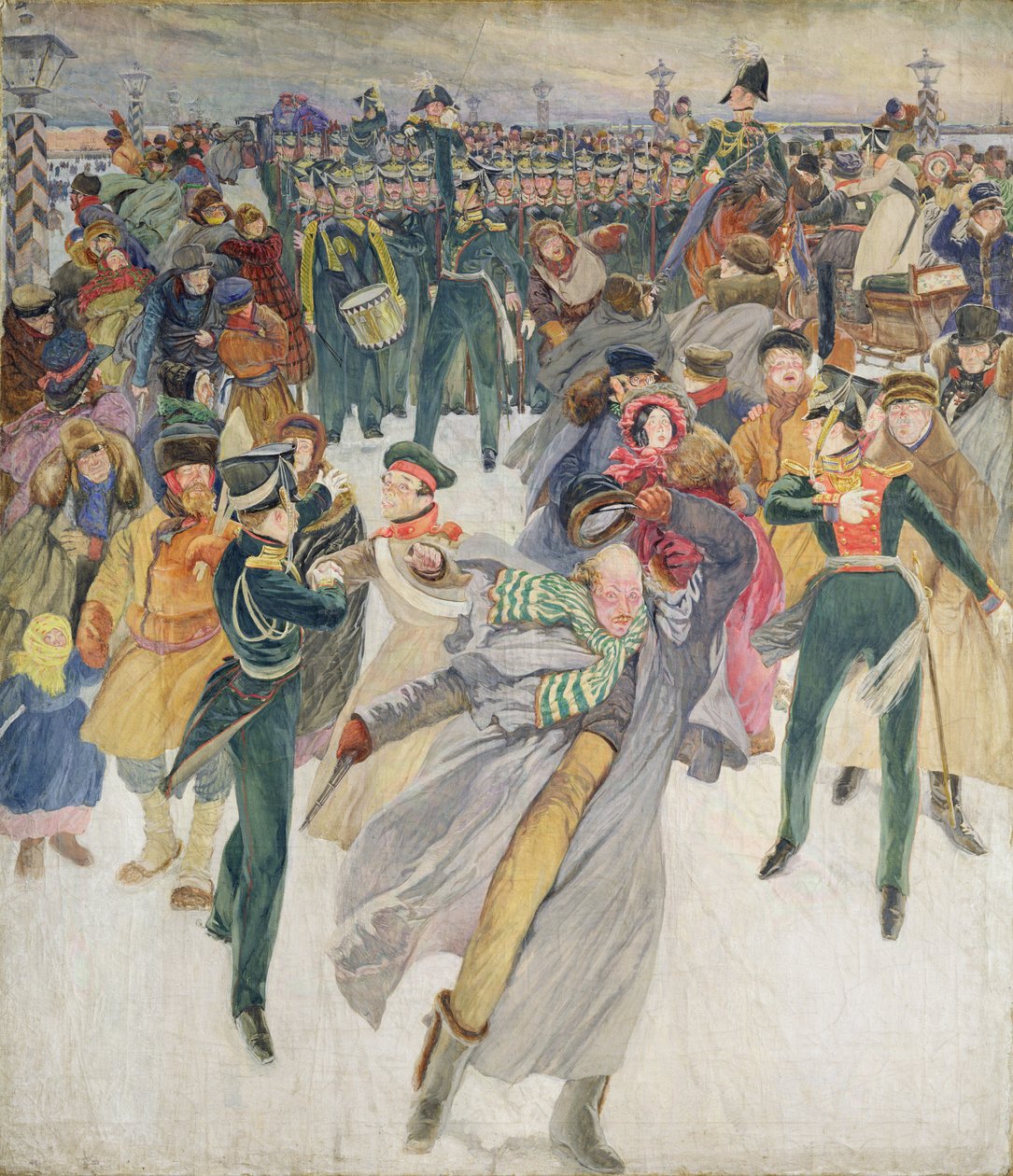 Decembrist İsyanı (tuval üzerine tempera) by Dmitri Nikolayevich Kardovsky