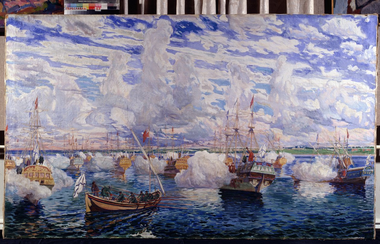 Rusya'nın Peter I filosu (Büyük olarak bilinir) by Dmitri Nikolayevich Kardovsky
