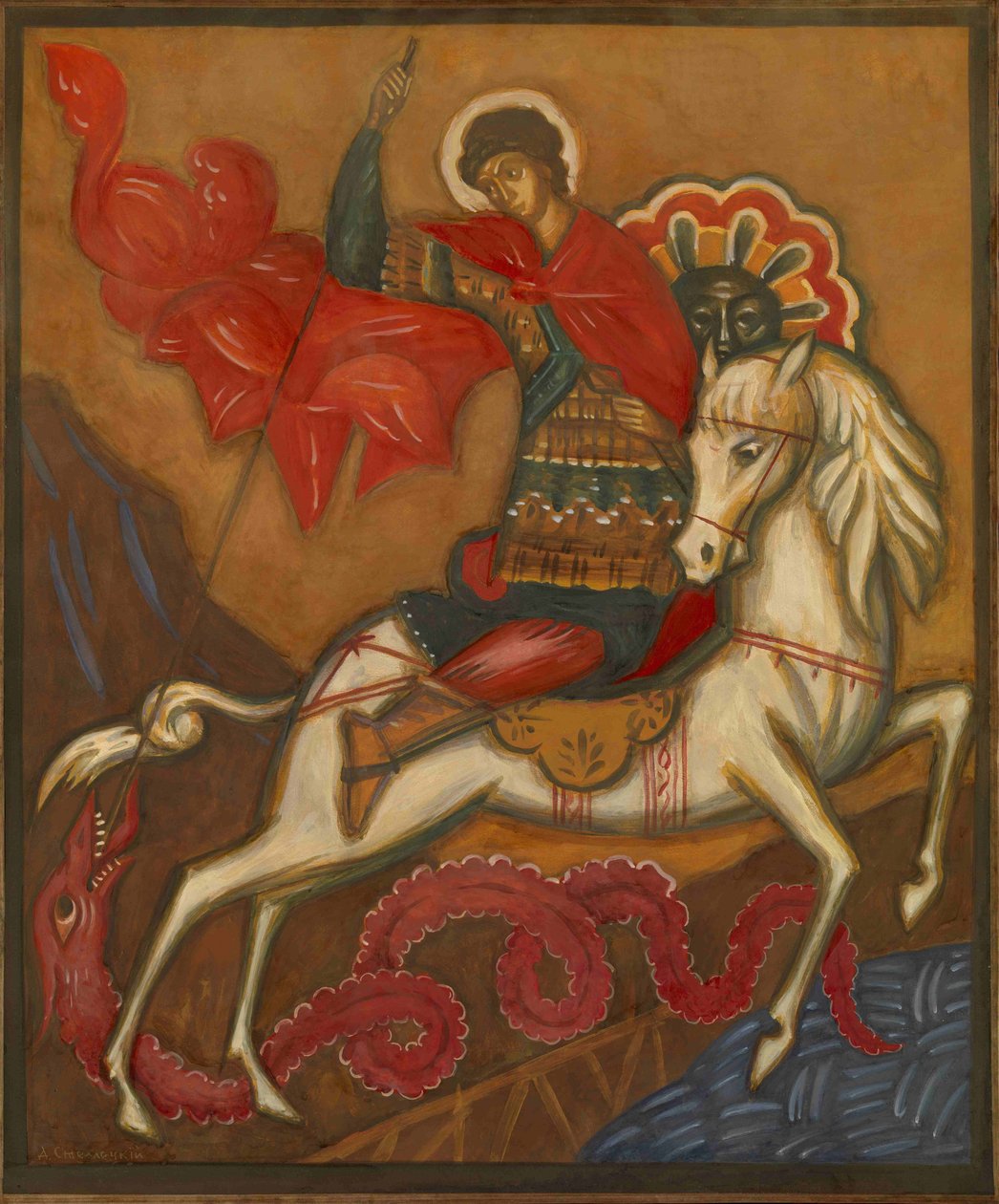 Aziz George ve Ejderha by Dmitri Semyonovich Stelletsky