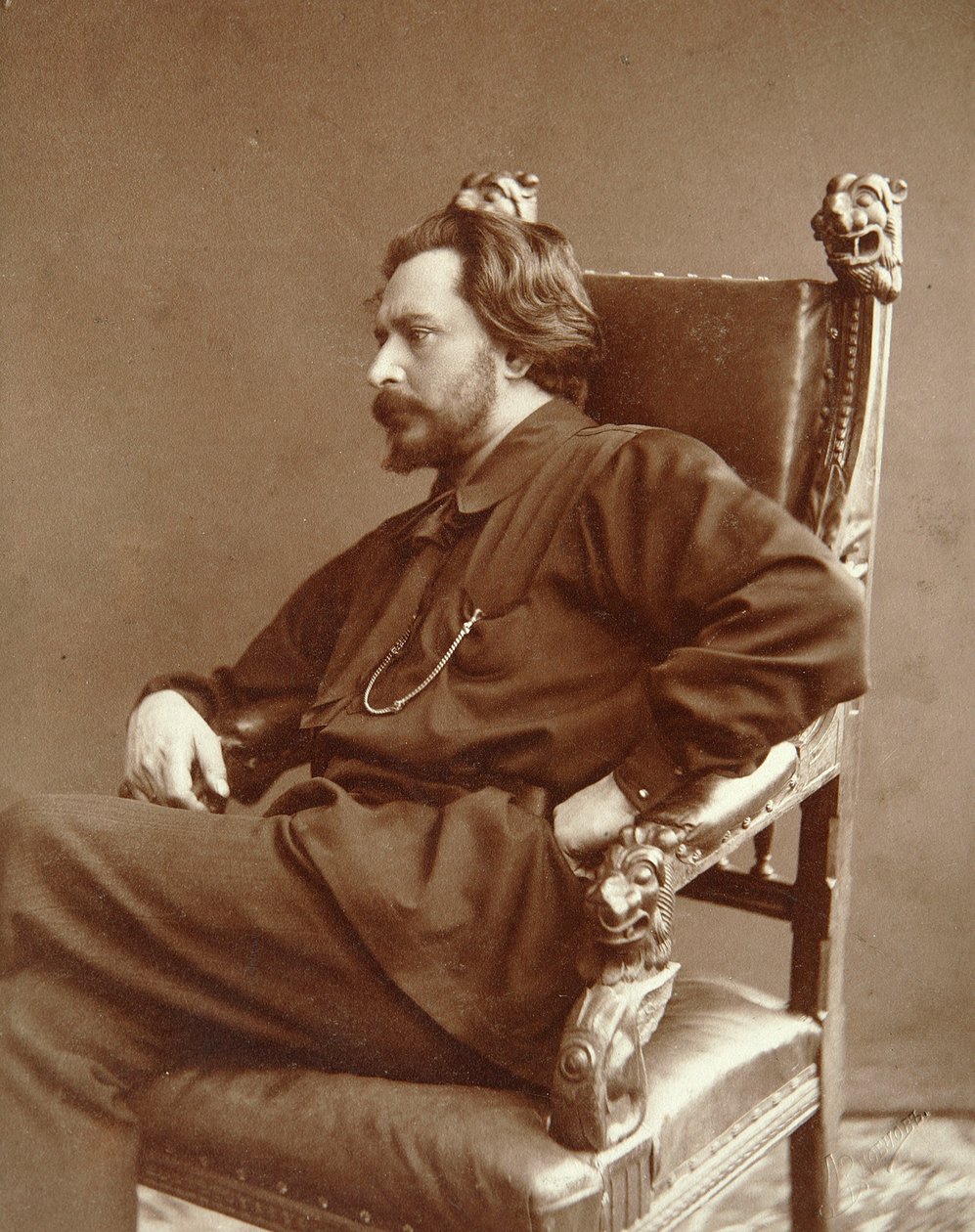 Leonid Andreyev, Rus yazar, 20. yüzyılın başlarında by Dmitri Spiridonovich Zdobnov