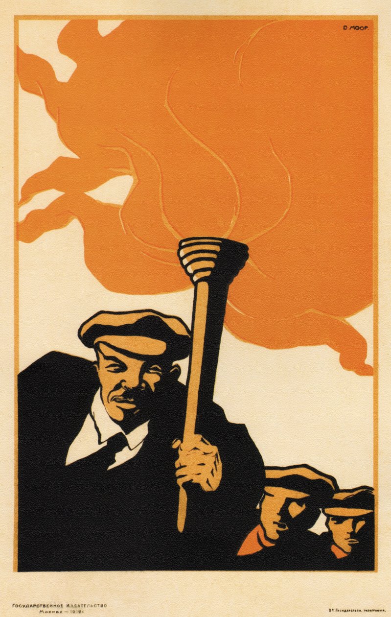 Lenin, 1919 by Dmitriy Stakhievich Moor