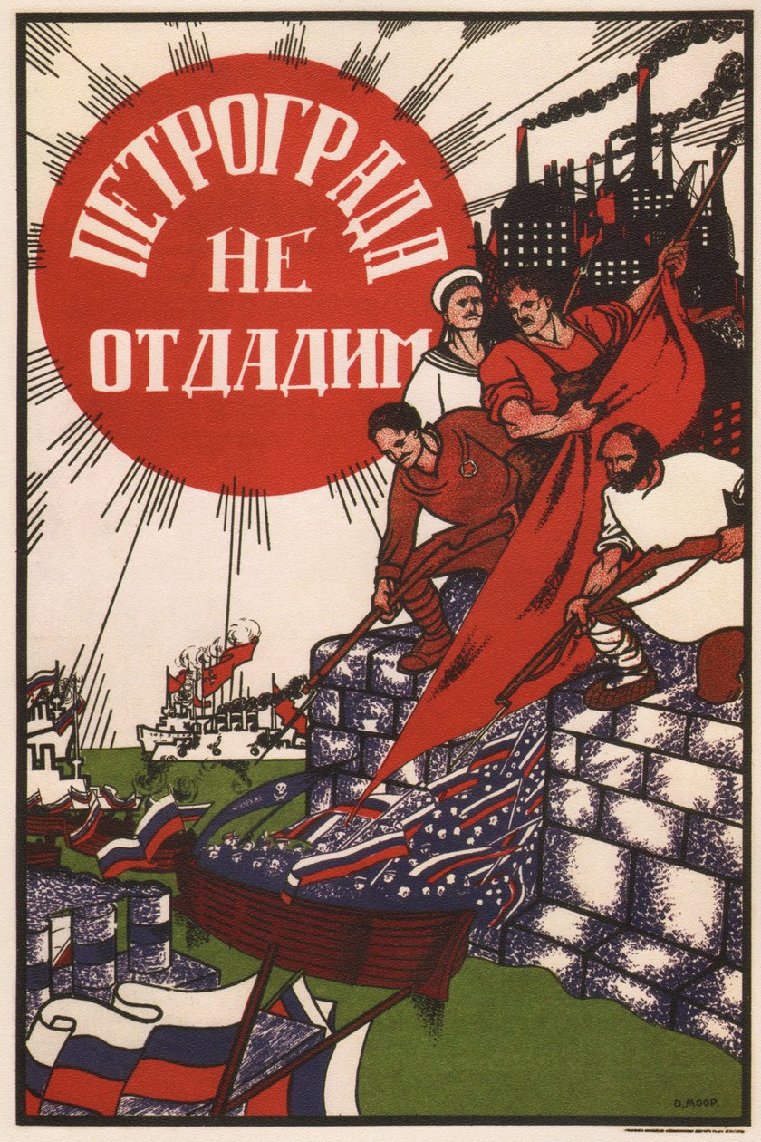 Petrograd teslim olmayacak, 1919 by Dmitriy Stakhievich Moor