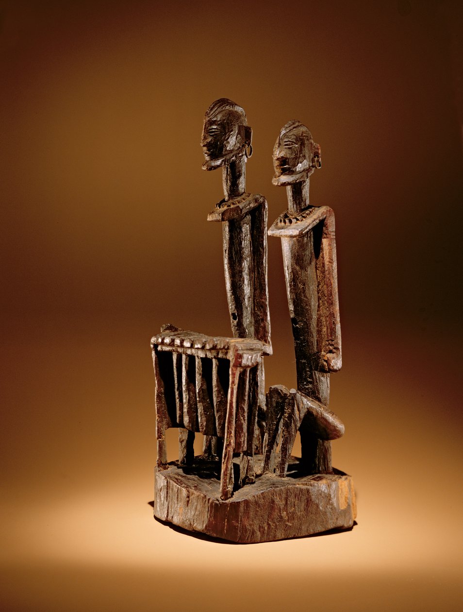 Ksilofonlu figürler (ahşap ve metal) by Dogon Culture