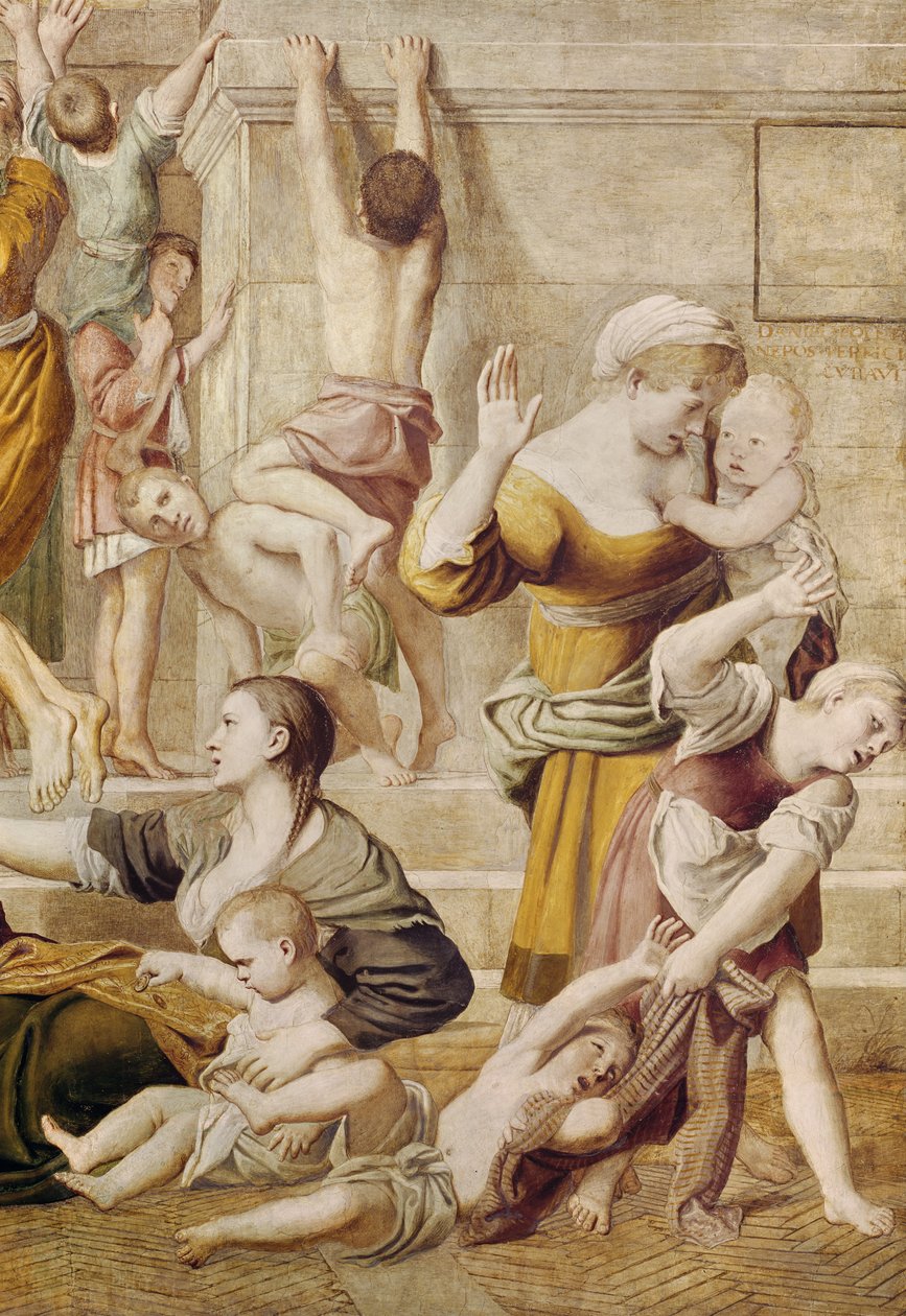 Aziz Cecilia Sadaka Dağıtırken Detay, c.1612-15 (438850 detayı) by Domenichino