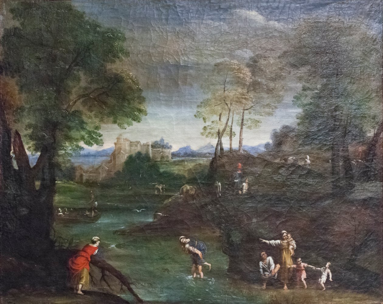 Ford ile Manzara by Domenichino (1581-1641)