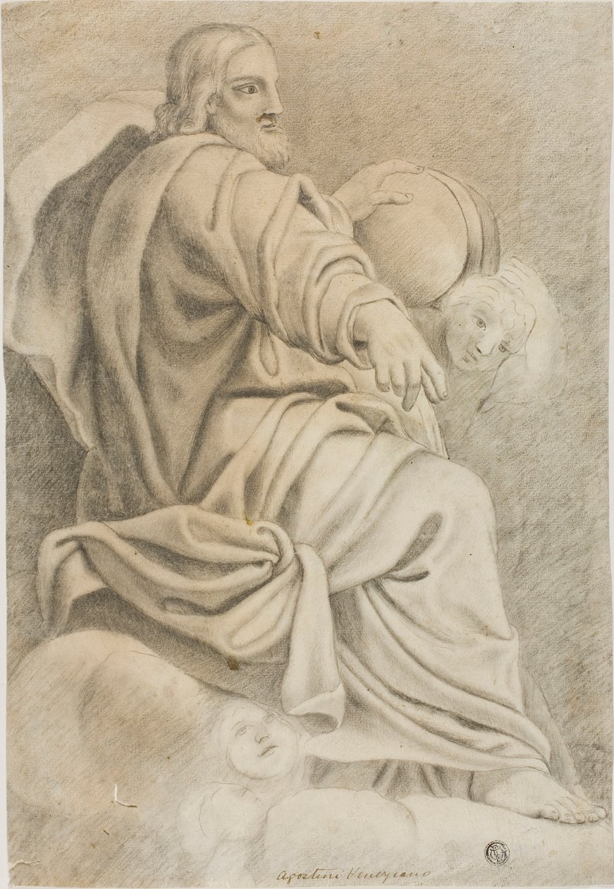 Oturan İsa by Domenichino