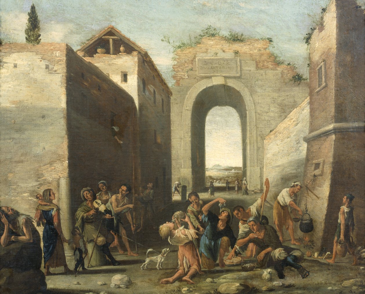 makarna yiyenler by Domenico Gargiulo