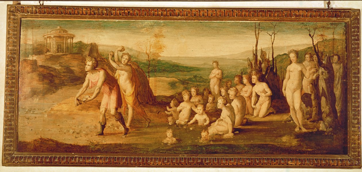 Deucalion ve Pyrrha by Domenico di Pace Beccafumi  