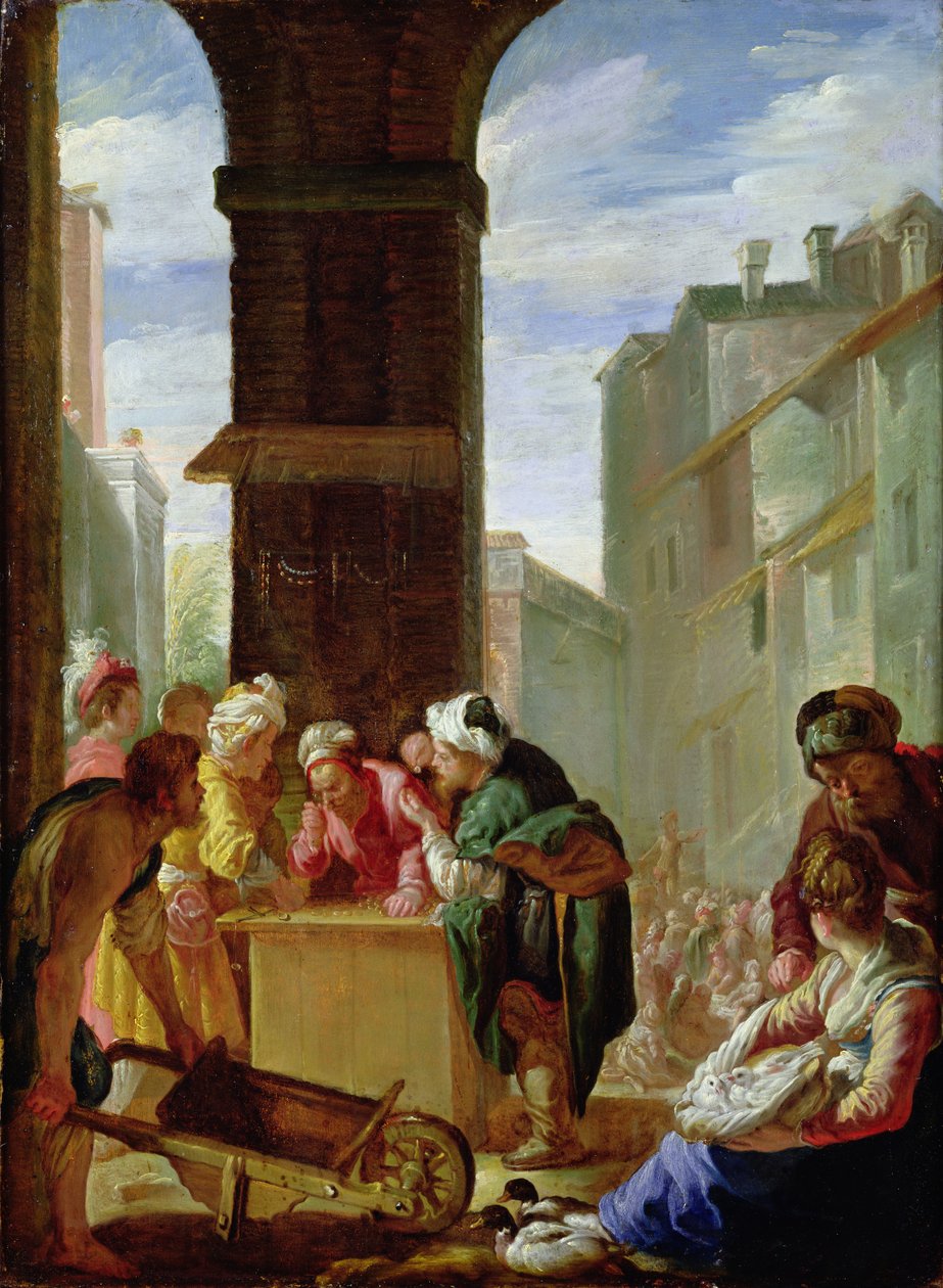 Kıymetli İnci Meseli veya Çok Değerli İnci by Domenico Fetti or Feti