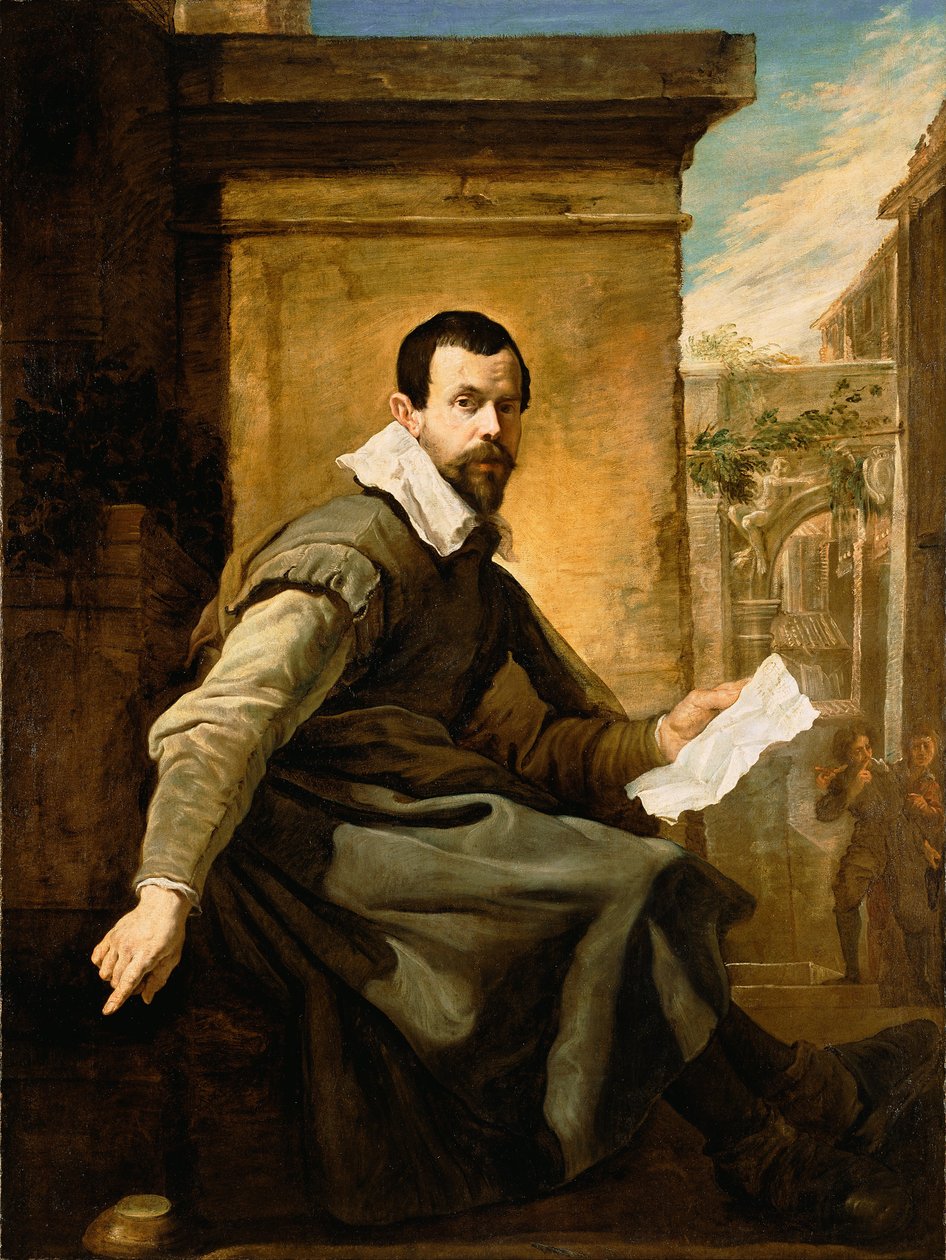 Notalı Bir Adamın Portresi by Domenico Fetti or Feti