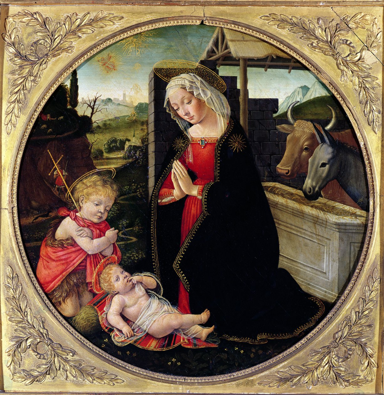 Vaftizci Yahya ile Madonna ve Çocuk by Domenico Ghirlandaio