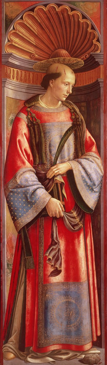 Aziz Stephen Şehit (panelde öfke) by Domenico Ghirlandaio
