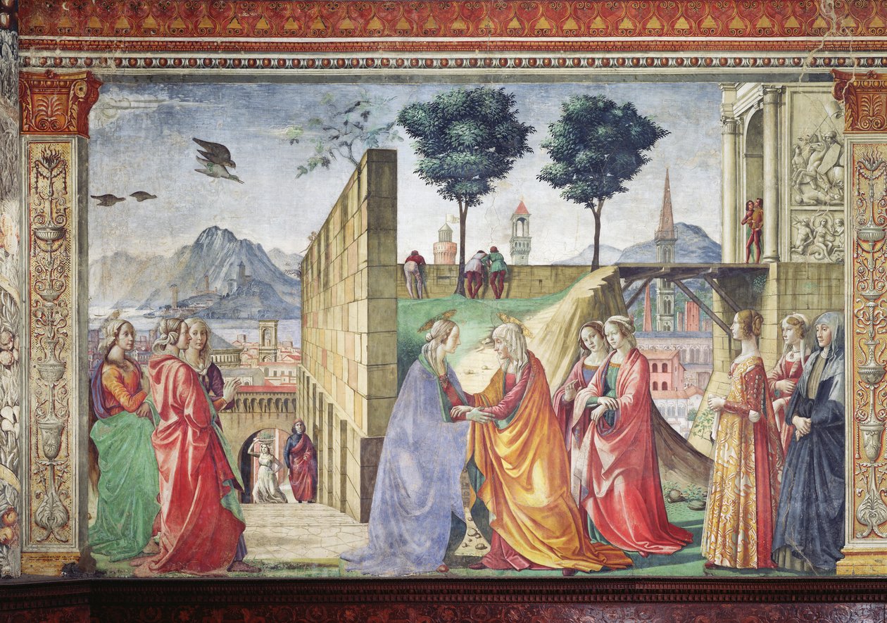Ziyaret (ayrıntılı bilgi için bkz. 124356) by Domenico Ghirlandaio
