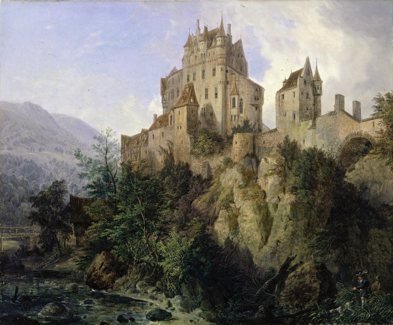 Eltz Kalesi by Domenico II Quaglio