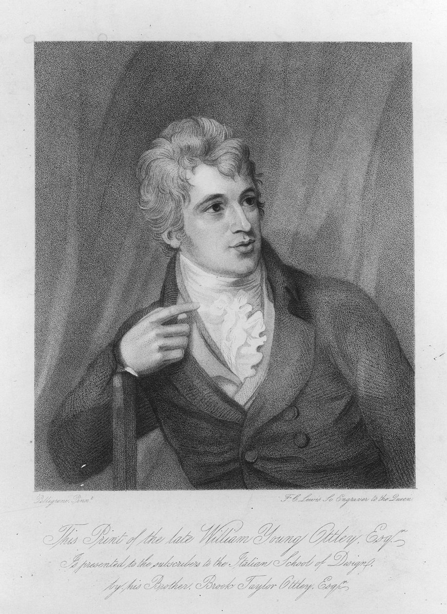 William Young Ottley, Frederick Christian Lewis tarafından kazınmış, c.1836 by Domenico Pellegrini