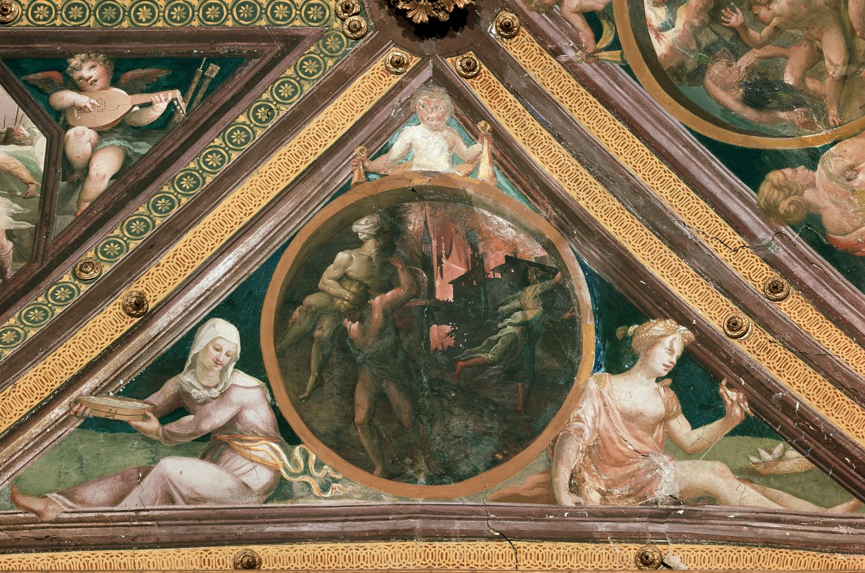 Domenico Beccafumi (1486-1551) tarafından Enee Anchise