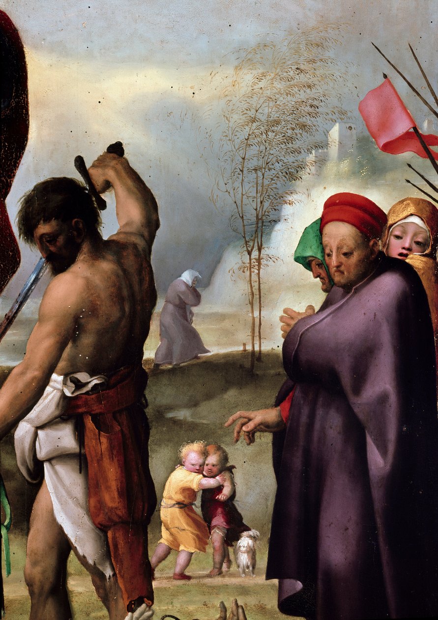 Aziz Paul tahtta, detay. Domenico Beccafumi