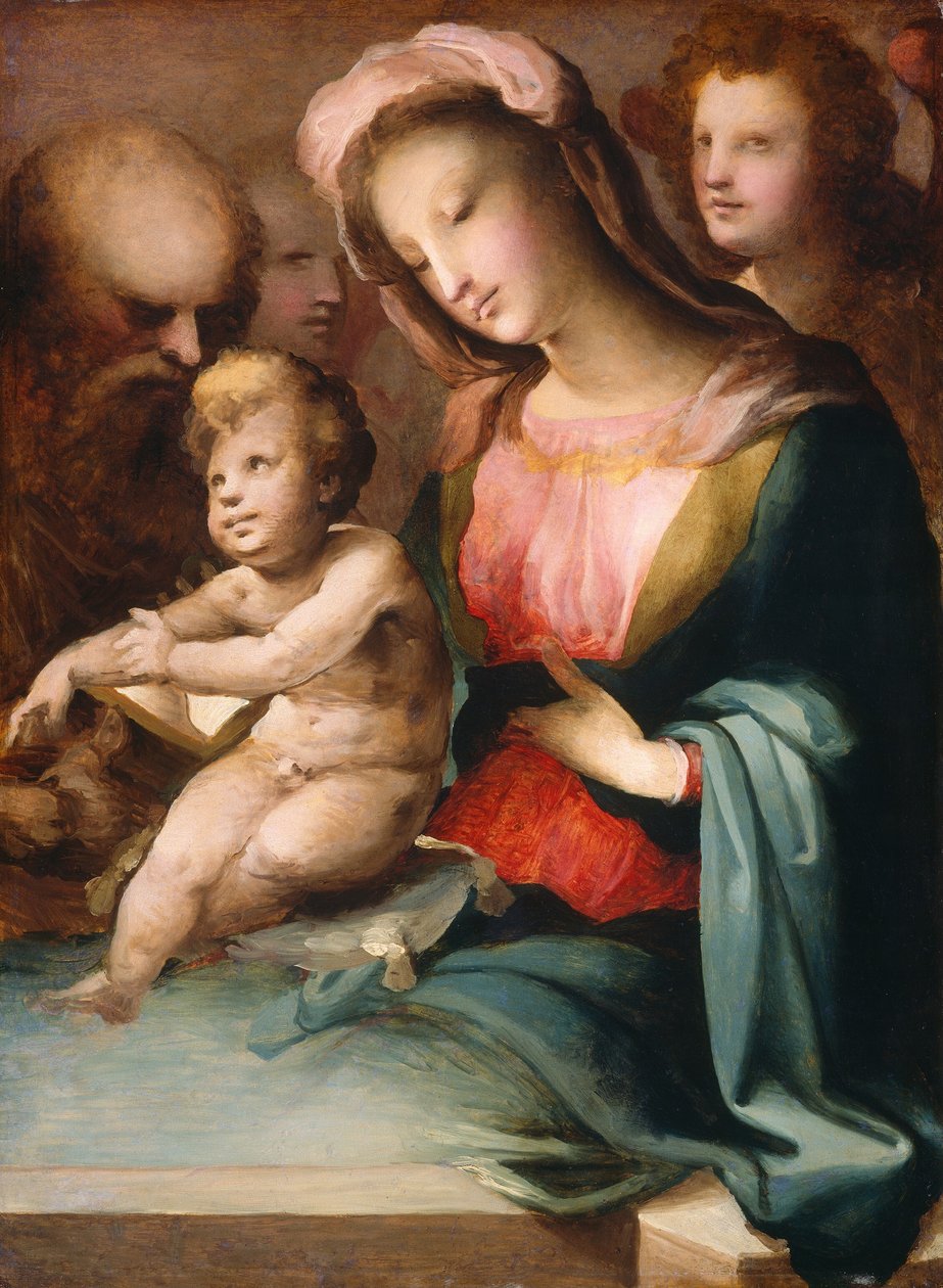 Meleklerle Kutsal Aile, c. 15451550. by Domenico Beccafumi