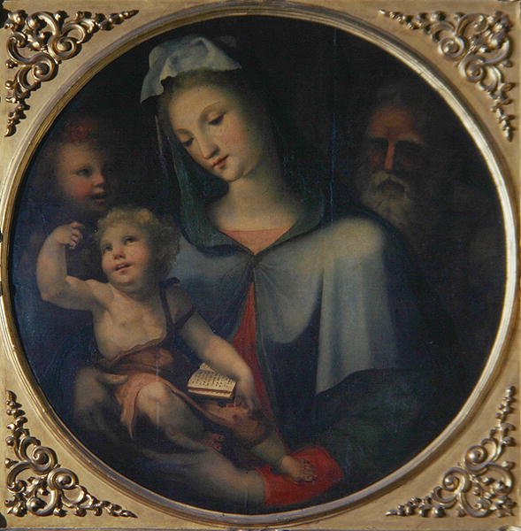 Genç Vaftizci Yahya ile Kutsal Aile, c.1518 (panelde yağlı boya) by Domenico Beccafumi