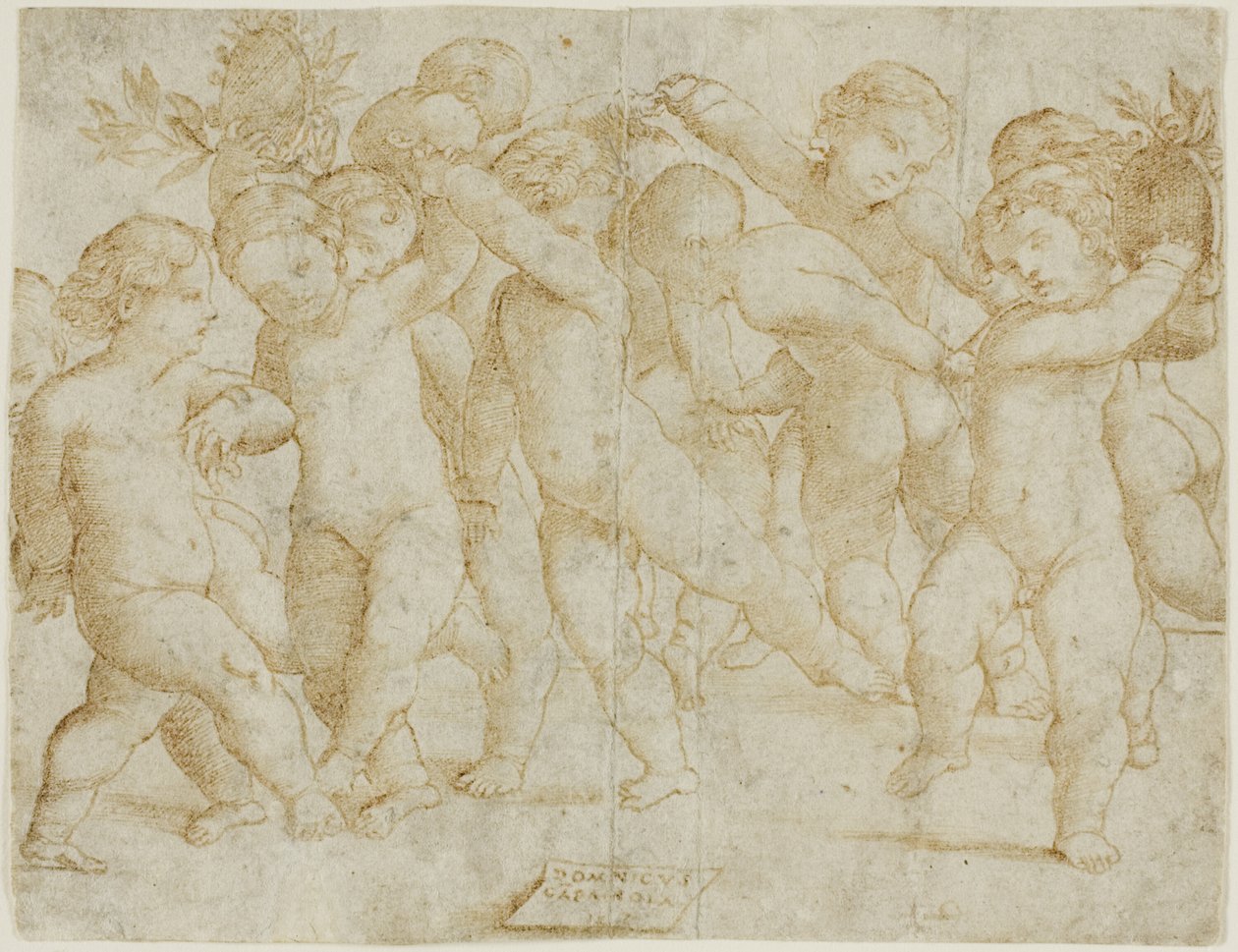 Dans Eden On İki Çocuk by Domenico Campagnola