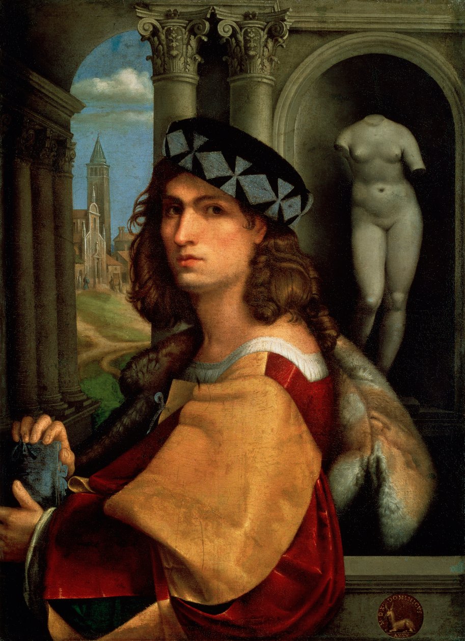 Bir Adamın Portresi, Otoportre, 1512 by Domenico Capriolo