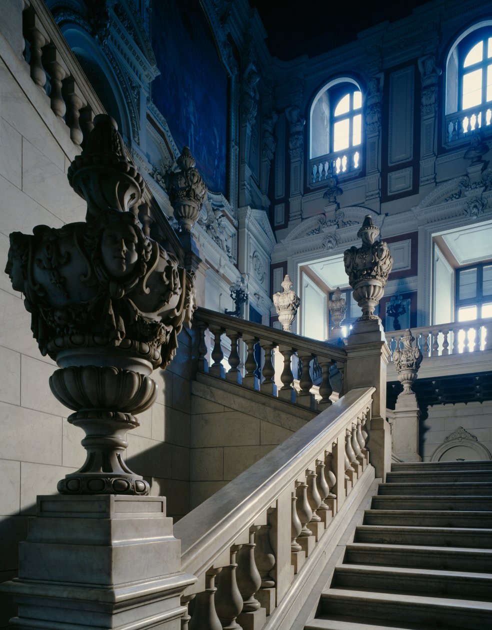 Domenico Ferri (1864-1865), Kraliyet Sarayı (Palazzo Reale), Torino (UNESCO Dünya Mirası Listesi) tarafından Büyük Onur Merdiveni