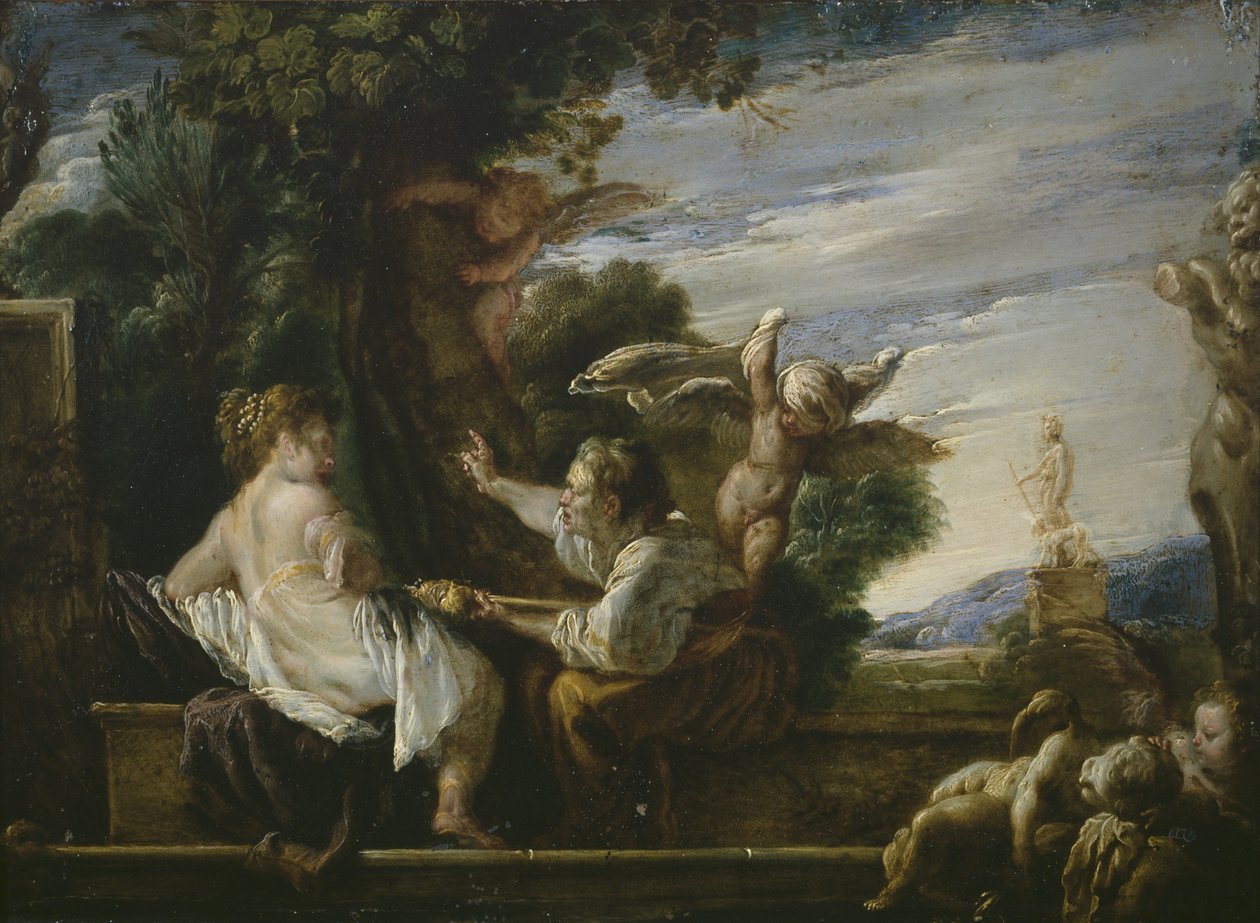 Vertumnus ve Pomona, c.1621-23 by Domenico Fetti or Feti