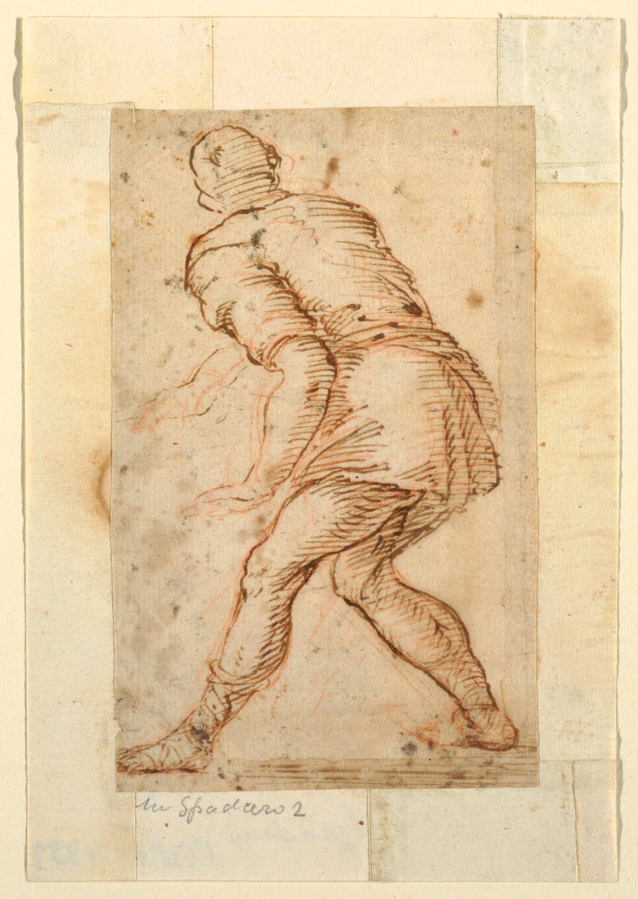 Bir Adamın Figür Çalışması by Domenico Gargiulo, called Micco Spadaro